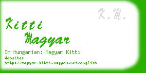 kitti magyar business card